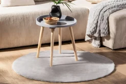 Dywan okrągły szary RABBII 90 cm