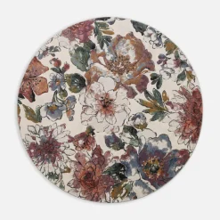 Dywany Z Krótkim Włosiem|inny Dywan okrągły w kwiaty SORRENTO 160 cm