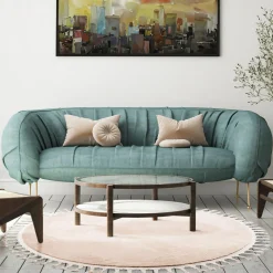 Dywany Z Krótkim Włosiem| Dywan okrągły z frędzlami beżowy PULLY 160 cm