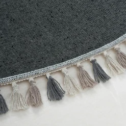 Dzieci Dywan okrągły z frędzlami MUUM 120 cm