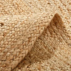 Dywany Z Krótkim Włosiem|inny Dywan okrągły z juty BRUGA, beż,100 cm