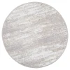Dywan okrągły z przecieranym wzorem beżowy SALSA 100 cm