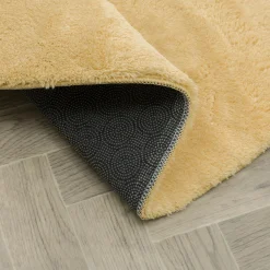 Dywany Z Krótkim Włosiem| Dywan okrągły złoty PULY 100 cm