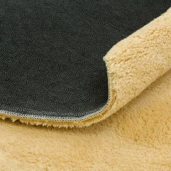 Dywany Z Krótkim Włosiem| Dywan okrągły złoty PULY 100 cm