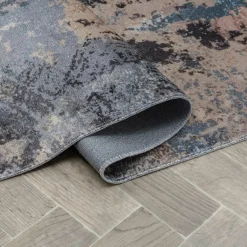 Dywan połyskujący z frędzlami niebieski COSMIC 120x170 cm