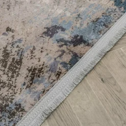 Dywan połyskujący z frędzlami niebieski COSMIC 120x170 cm