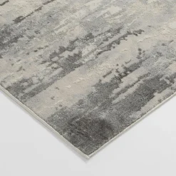 Dywan przecierany szary BRONTE 80x150 cm