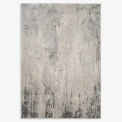 Dywan przecierany szary BRONTE 160x230 cm