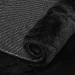 Dywan rabbit czarny MONTANA 80x140 cm