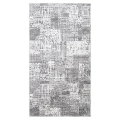 Chodniki|Dywany Z Krótkim Włosiem| Dywan retro do przedpokoju szary MIRAGE 80x150 cm