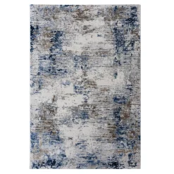 Dywany Z Krótkim Włosiem| Dywan retro niebieski KAREN 120x160 cm