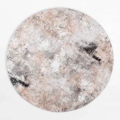 inny Dywan retro VISION, szaro-beżowy, okrągły, 120 cm