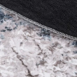 Dywany Do Prania W Pralce|Dywany Z Krótkim Włosiem|inny Dywan retro VISION, szaro-granatowy, okrągły, 120 cm