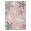 Dywany Dziecięce|Dywany| Dywan różowy GWIAZDY 160x230 cm