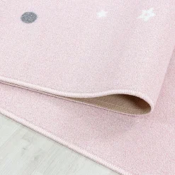 Dywany Dziecięce|Dywany| Dywan różowy z gwiazdką PLAY 100x150 cm