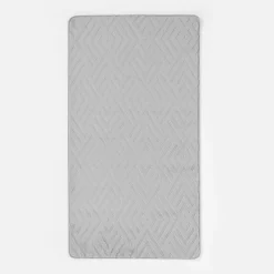 Dywan srebrny DOVER 3D 80x150 cm