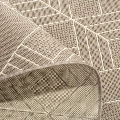 Dywany Zewnętrzne|Dywany Zewnętrzne|inny Dywan szarobeżowy PIATTO 160x230 cm