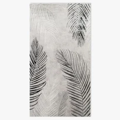 Dywany Z Krótkim Włosiem|inny Dywan szaro-kremowy w liście SUNSET 200x290 cm