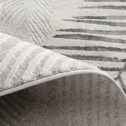 inny Dywan szaro-kremowy w liście SUNSET 80x150 cm