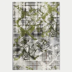 Dywany Zewnętrzne|Dywany Zewnętrzne|inny Dywan szaro-zielony PRZECIERKA MALTA 120x170 cm