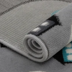 Dzieci Dywan szary DROGA 120x170 cm