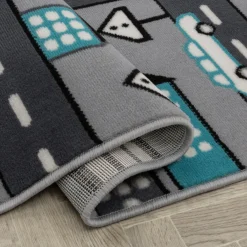 Dzieci Dywan szary DROGA 160x230 cm