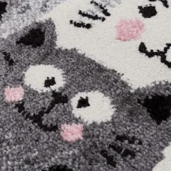 Dywany Dziecięce|Dywany| Dywan szary, koty HAPPY 120x170 cm