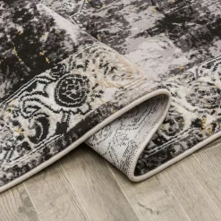 Chodniki|Dywany Z Krótkim Włosiem| Dywan vintage czarny MONAKO 80x150 cm