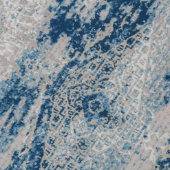 Dywan vintage niebieski ALMERA 80x140 cm