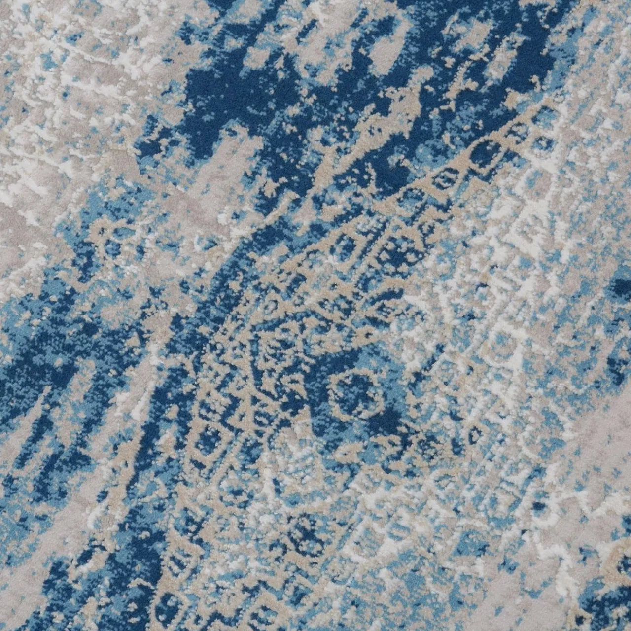 Dywan vintage niebieski ALMERA 80x140 cm