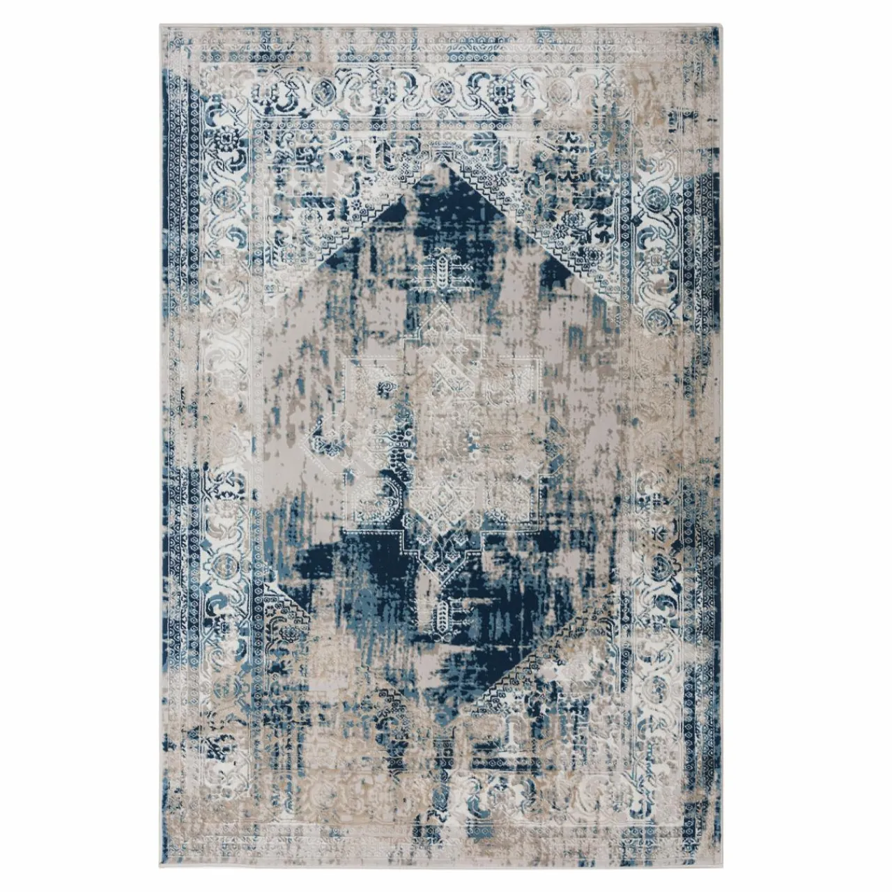 Dywany Z Krótkim Włosiem| Dywan vintage niebieski MONAKO 160x230 cm