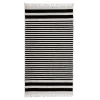 Dywan w biało-czarne pasy BERGEN 80x150 cm