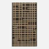 Dywaniki|inny Dywan w kratę czarny JUTA 60x100 cm