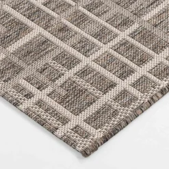 inny Dywan w kratę szary JUTA 40x60 cm