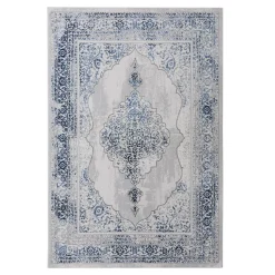 Dywan w orientalne wzory niebieski KAREN 120x160 cm