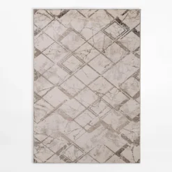 Dywany Z Krótkim Włosiem|inny Dywan w romby SPAZZIO, kremowy, 120x170 cm