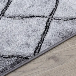Dywany Z Krótkim Włosiem| Dywan w szare romby MILLEY 160x230 cm