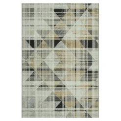 inny Dywan w trójkąty szaro-żółty MALTA 80x150 cm