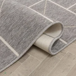 Dywan w trójkąty szary FABIO 120x170 cm