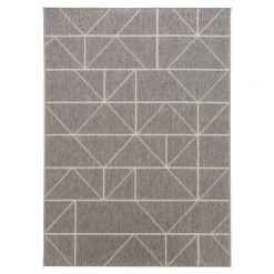 Dywan w trójkąty szary FABIO 160x230 cm