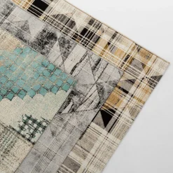 Dywany Zewnętrzne|Dywany Zewnętrzne|inny Dywan w trójkąty szary MALTA 120x170 cm