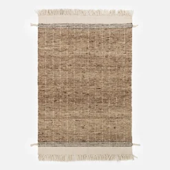 inny Dywan wełniany brązowy LIMA 140x200 cm