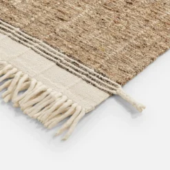 inny Dywan wełniany brązowy LIMA 140x200 cm