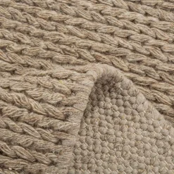 inny Dywan wełniany CHOTI taupe 80x150 cm