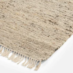 inny Dywan wełniany ciemny beż LIMA 140x200 cm