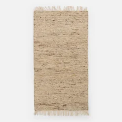 inny Dywan wełniany jasny beż LIMA 80x150 cm