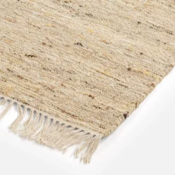 inny Dywan wełniany jasny beż LIMA 80x150 cm