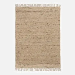 inny Dywan wełniany jasny beż LIMA 140x200 cm