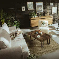 inny Dywan wełniany kremowy LIMA 140x200 cm