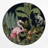 Dywany Zewnętrzne|Dywany Zewnętrzne|inny Dywan z flamingiem JUNGLE, okrągły, 135 cm